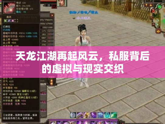 天龙江湖再起风云，私服背后的虚拟与现实交织