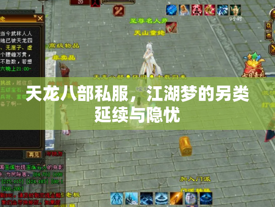 天龙八部私服，江湖梦的另类延续与隐忧