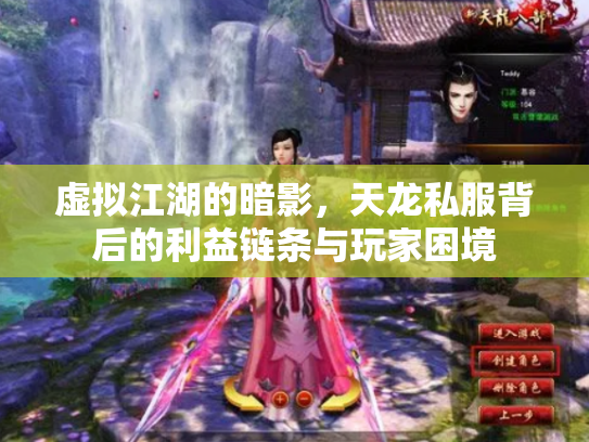 虚拟江湖的暗影，天龙私服背后的利益链条与玩家困境
