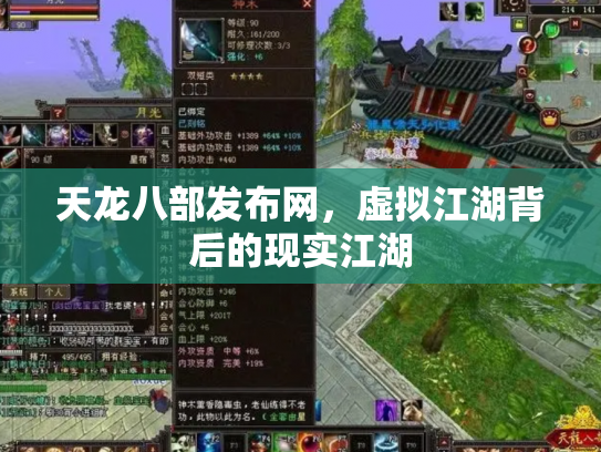 天龙八部发布网，虚拟江湖背后的现实江湖