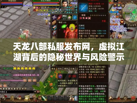 天龙八部私服发布网，虚拟江湖背后的隐秘世界与风险警示