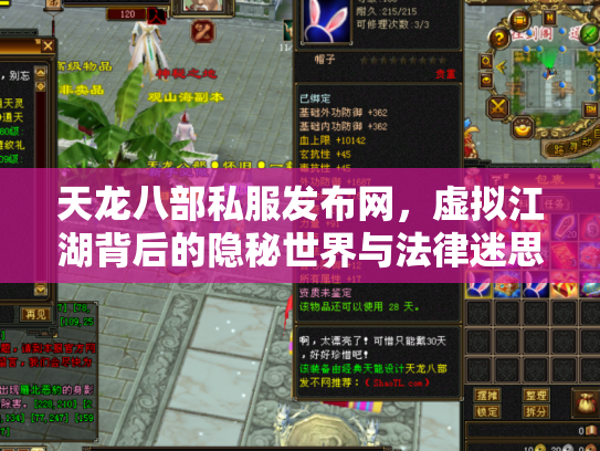 天龙八部私服发布网，虚拟江湖背后的隐秘世界与法律迷思