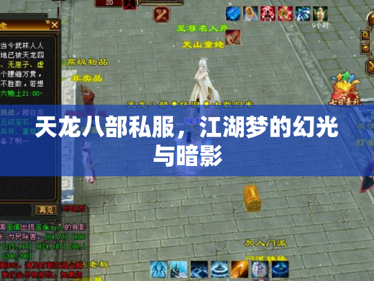 天龙八部私服，江湖梦的幻光与暗影