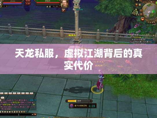 天龙私服，虚拟江湖背后的真实代价
