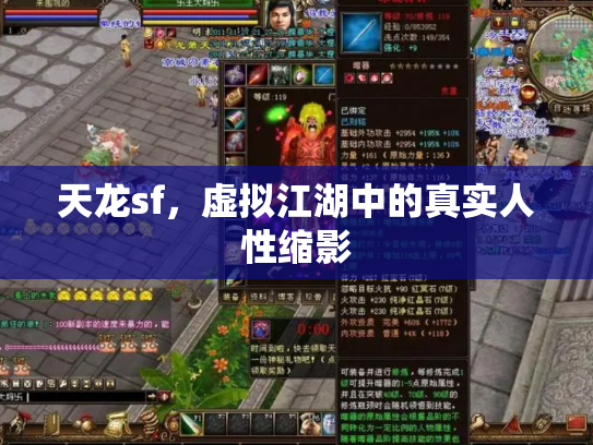 天龙sf，虚拟江湖中的真实人性缩影