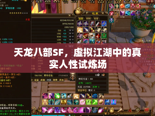 天龙八部SF，虚拟江湖中的真实人性试炼场