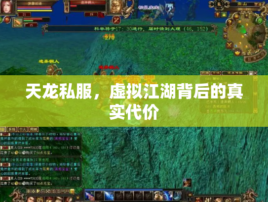 天龙私服，虚拟江湖背后的真实代价