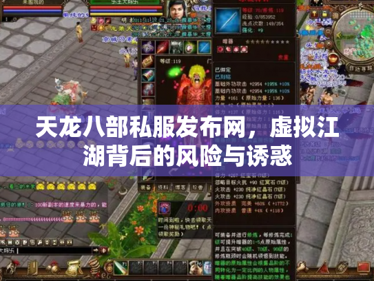 天龙八部私服发布网，虚拟江湖背后的风险与诱惑
