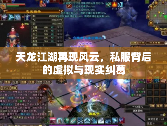 天龙江湖再现风云，私服背后的虚拟与现实纠葛