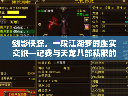 剑影侠踪，一段江湖梦的虚实交织—记我与天龙八部私服的十年浮沉