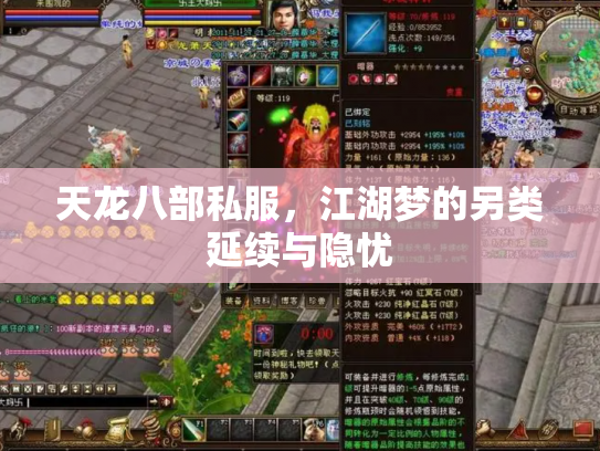 天龙八部私服，江湖梦的另类延续与隐忧