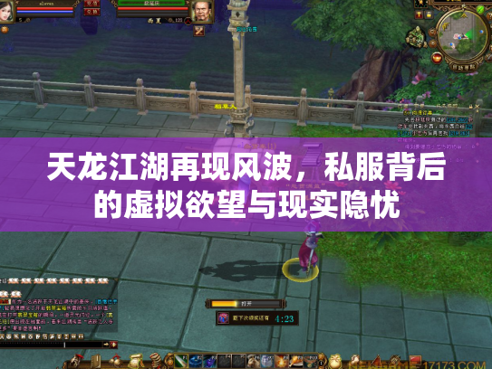 天龙江湖再现风波，私服背后的虚拟欲望与现实隐忧