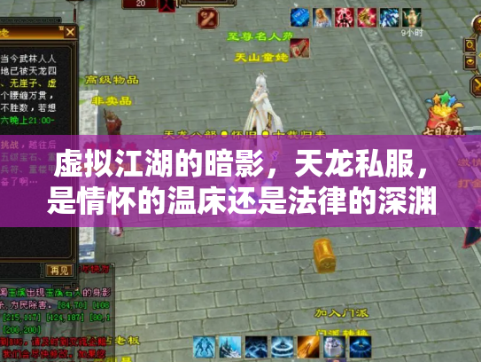 虚拟江湖的暗影，天龙私服，是情怀的温床还是法律的深渊？