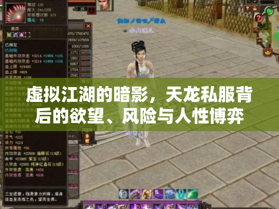 虚拟江湖的暗影，天龙私服背后的欲望、风险与人性博弈