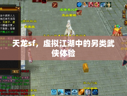 天龙sf，虚拟江湖中的另类武侠体验
