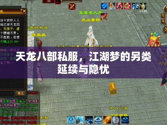 天龙八部私服，江湖梦的另类延续与隐忧
