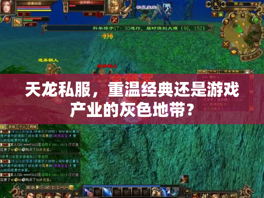 天龙私服，重温经典还是游戏产业的灰色地带？