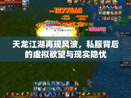 天龙江湖再现风波，私服背后的虚拟欲望与现实隐忧