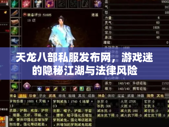 天龙八部私服发布网，游戏迷的隐秘江湖与法律风险