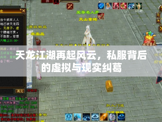 天龙江湖再起风云，私服背后的虚拟与现实纠葛