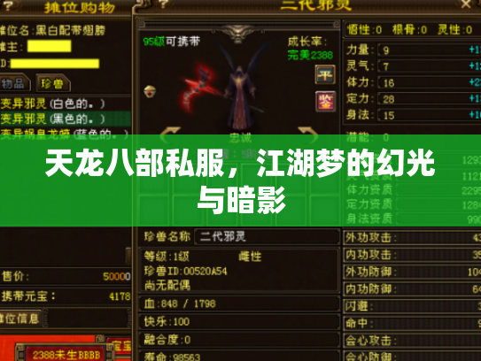 天龙八部私服，江湖梦的幻光与暗影