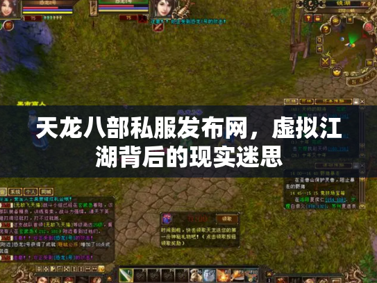 天龙八部私服发布网，虚拟江湖背后的现实迷思