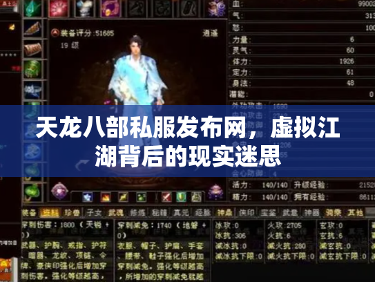 天龙八部私服发布网，虚拟江湖背后的现实迷思