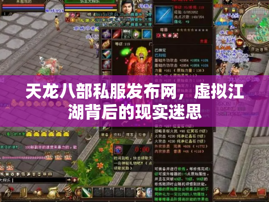 天龙八部私服发布网，虚拟江湖背后的现实迷思