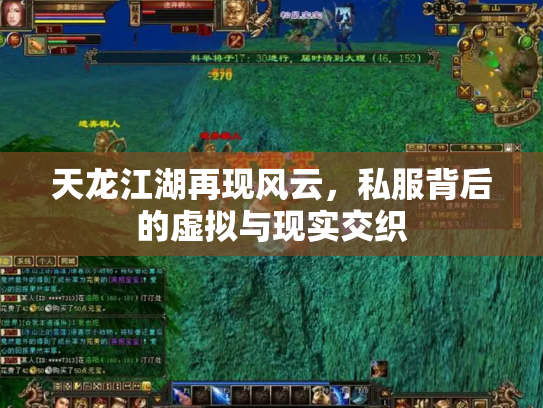 天龙江湖再现风云，私服背后的虚拟与现实交织