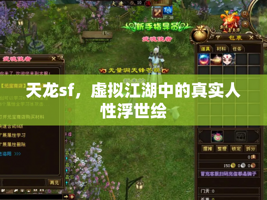 天龙sf，虚拟江湖中的真实人性浮世绘