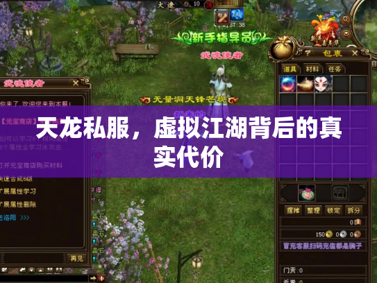 天龙私服，虚拟江湖背后的真实代价