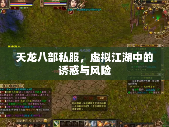 天龙八部私服，虚拟江湖中的诱惑与风险