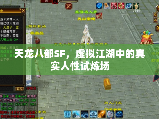 天龙八部SF，虚拟江湖中的真实人性试炼场