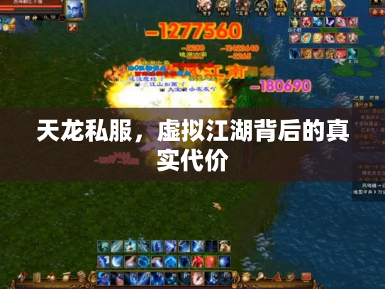 天龙私服，虚拟江湖背后的真实代价