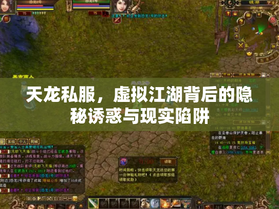 天龙私服，虚拟江湖背后的隐秘诱惑与现实陷阱