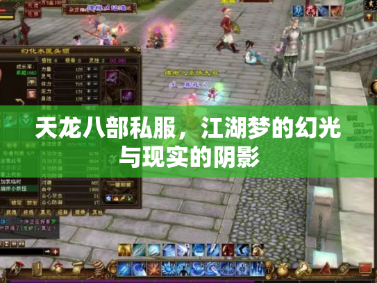 天龙八部私服，江湖梦的幻光与现实的阴影