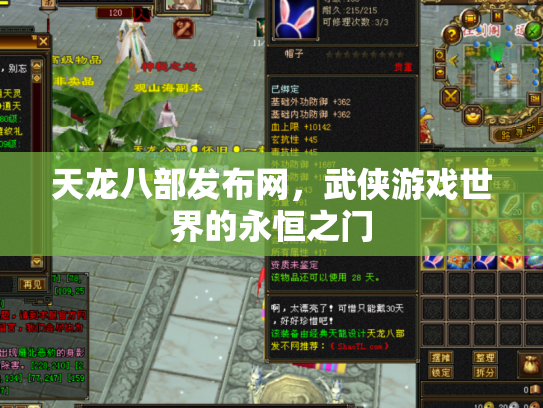 天龙八部发布网，武侠游戏世界的永恒之门