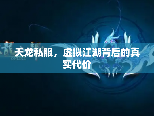 天龙私服，虚拟江湖背后的真实代价