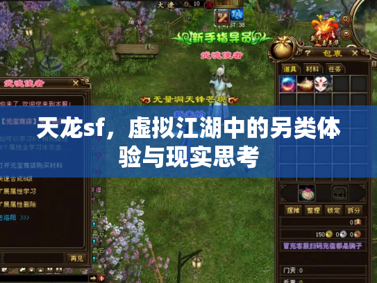 天龙sf，虚拟江湖中的另类体验与现实思考