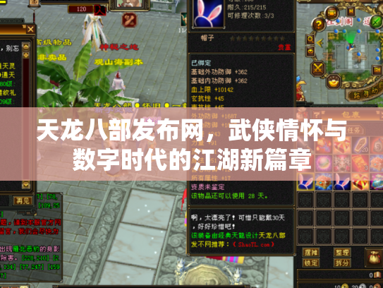 天龙八部发布网，武侠情怀与数字时代的江湖新篇章