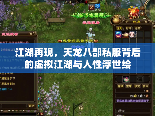 江湖再现，天龙八部私服背后的虚拟江湖与人性浮世绘