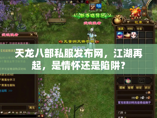 天龙八部私服发布网，江湖再起，是情怀还是陷阱？