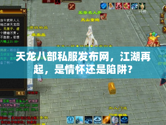 天龙八部私服发布网，江湖再起，是情怀还是陷阱？