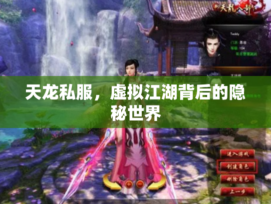 天龙私服，虚拟江湖背后的隐秘世界