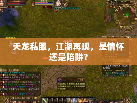 天龙私服，江湖再现，是情怀还是陷阱？