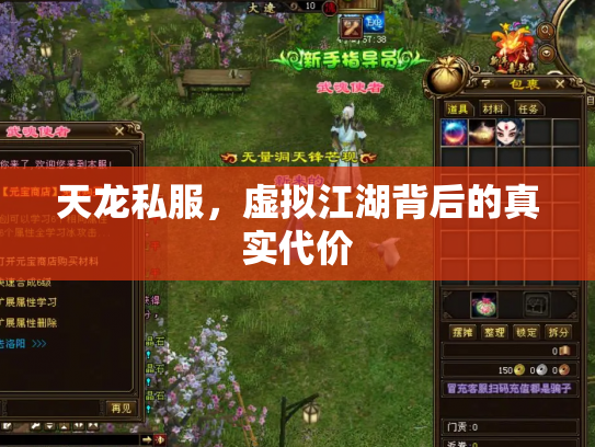 天龙私服，虚拟江湖背后的真实代价