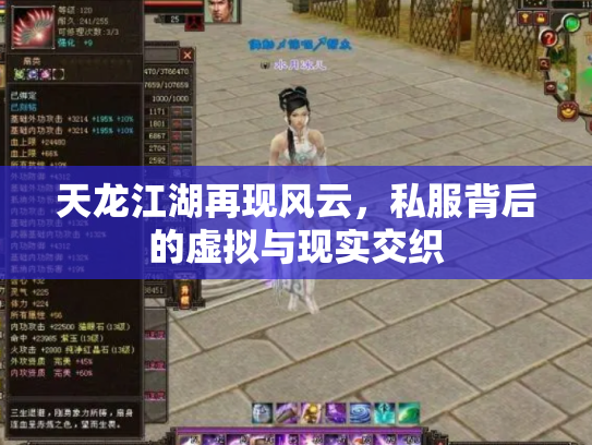 天龙江湖再现风云，私服背后的虚拟与现实交织