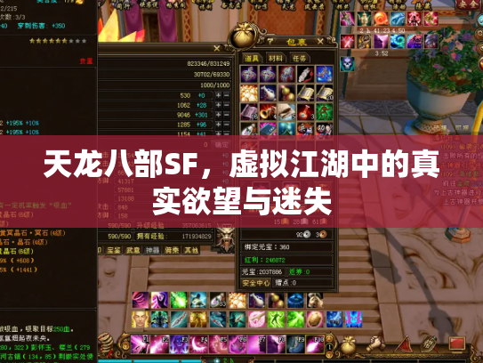 天龙八部SF，虚拟江湖中的真实欲望与迷失