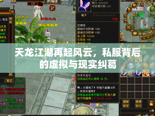 天龙江湖再起风云，私服背后的虚拟与现实纠葛
