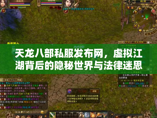 天龙八部私服发布网，虚拟江湖背后的隐秘世界与法律迷思